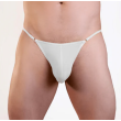 Love In Leather Men420 Lycra G-String Size L/XL: White